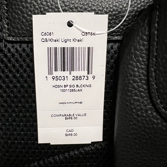 Coach Hudson Backpack In Blocked Signature Canvas - Picture 7 of 7